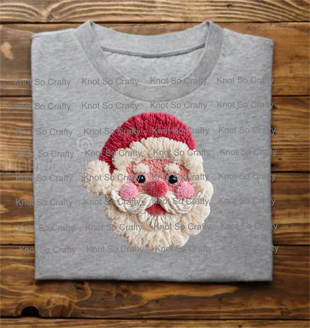 12414 - faux yarn santa - christmas