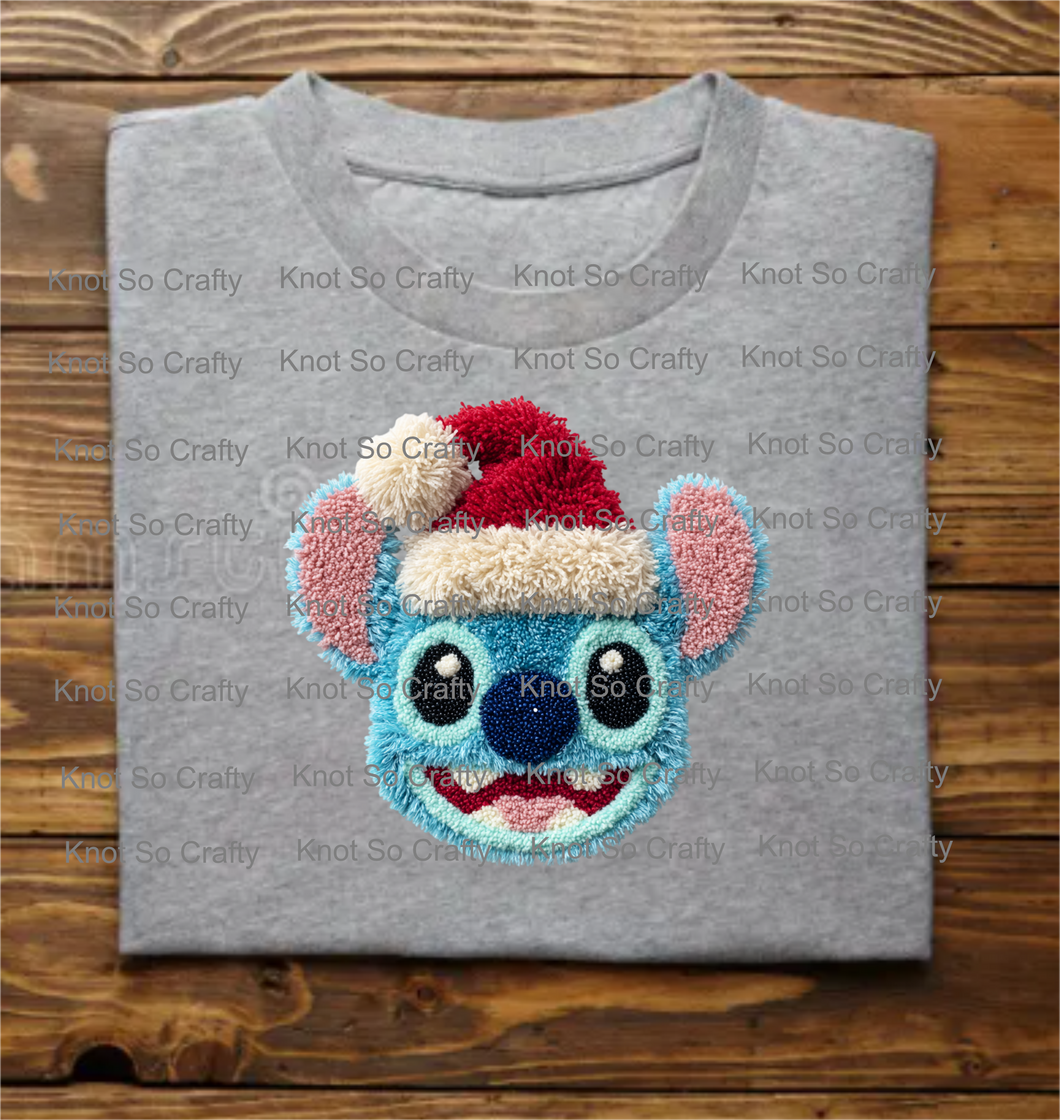 12417 - faux yarn stitch  christmas