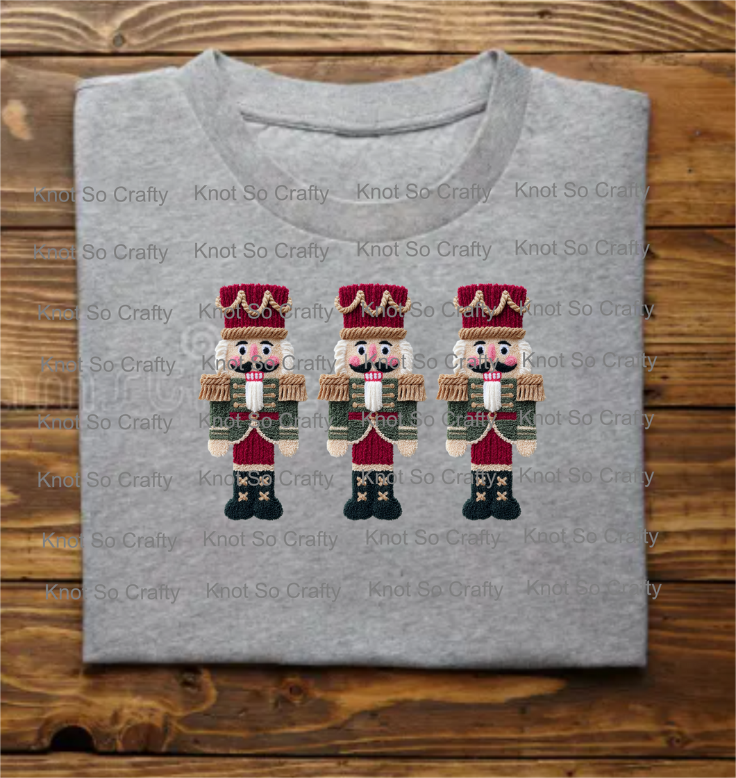 12418- faux yarn nutcracker