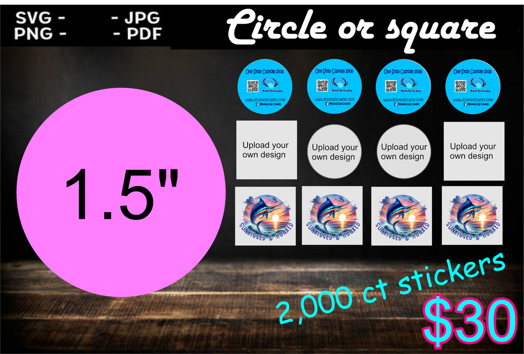 2k Custom mini stickers/labels – Knot So Crafty