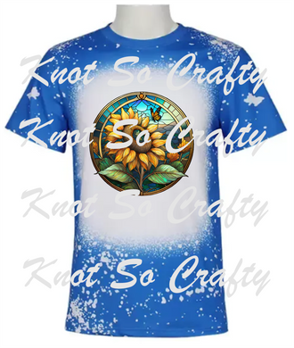 sunflower stained window <3234>