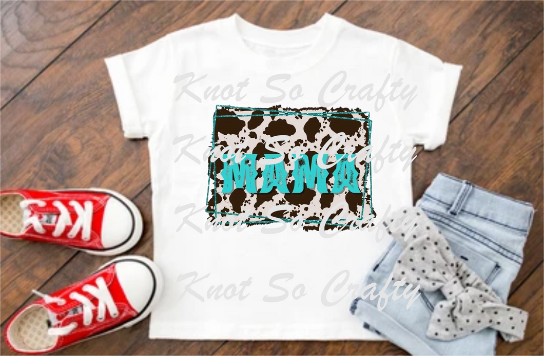 cow print mama - mom <4849>