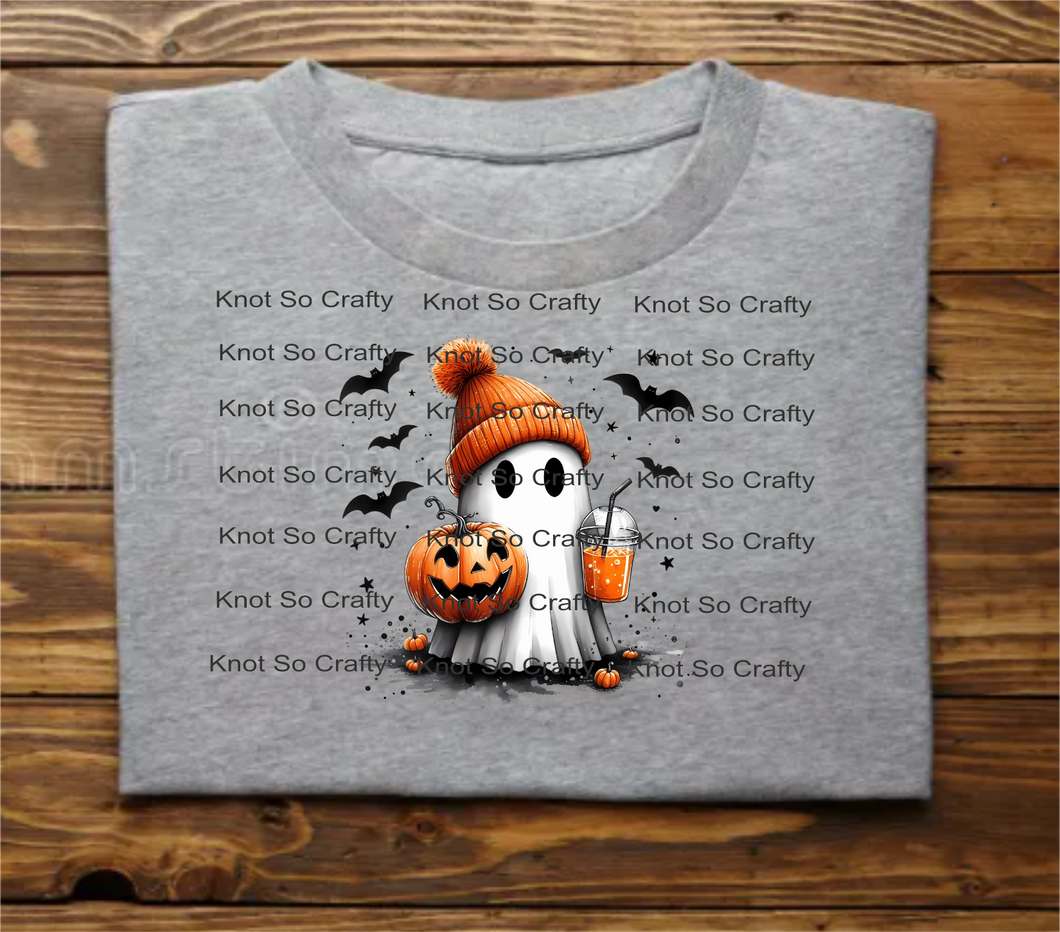 orange ghost - halloween <6845>