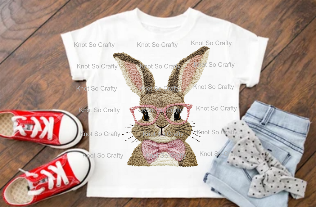 (6924) girl bunny - easter