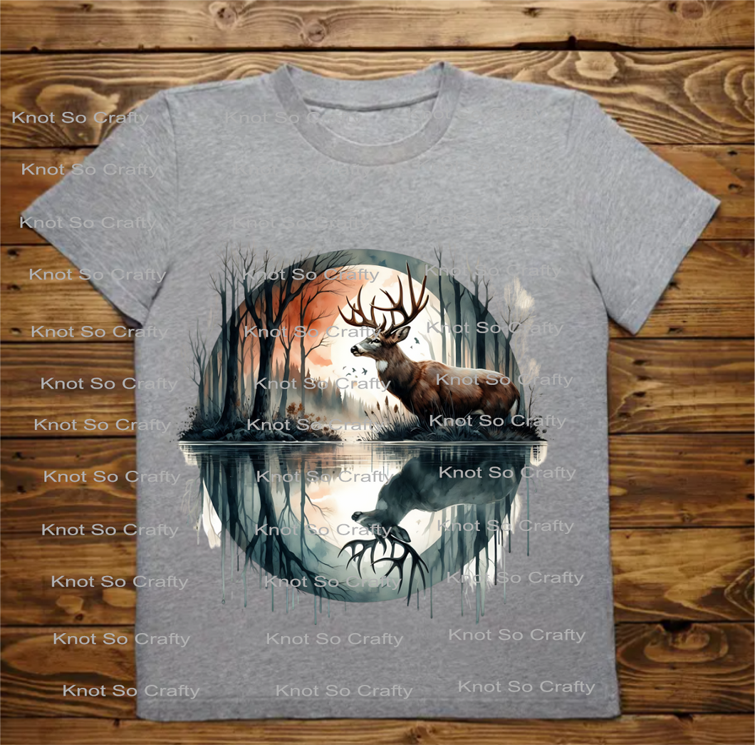 (6956) deer scene - men