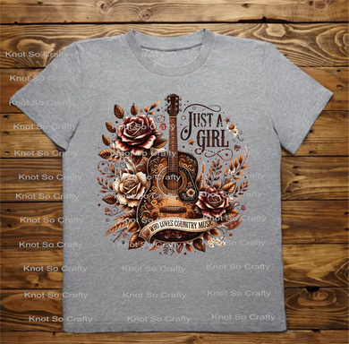 (6958) just a girl who loves country music