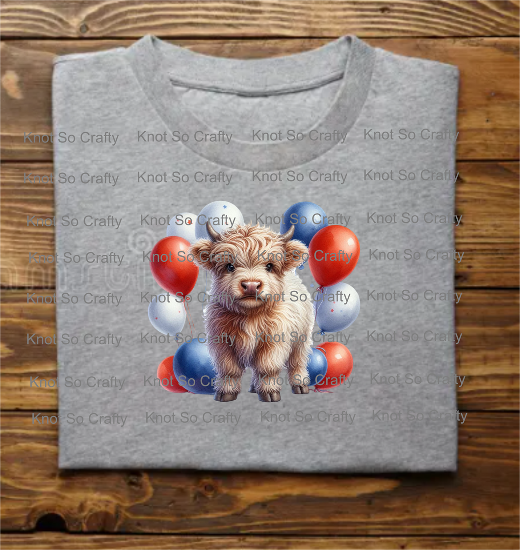 (8969)  4th july cow