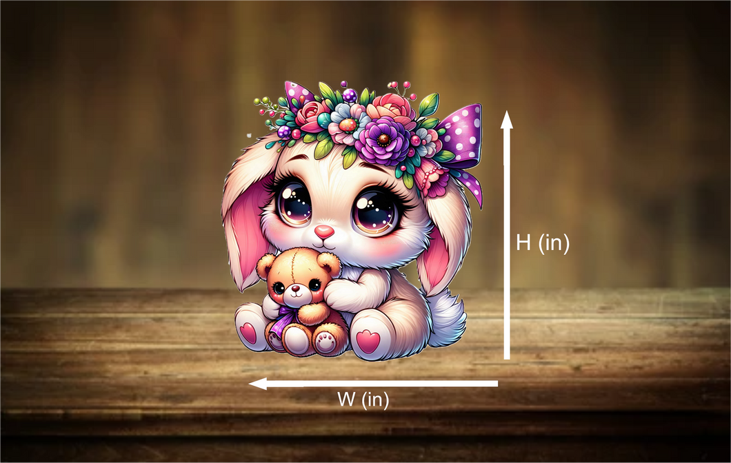 flower bunny - DTFD-18