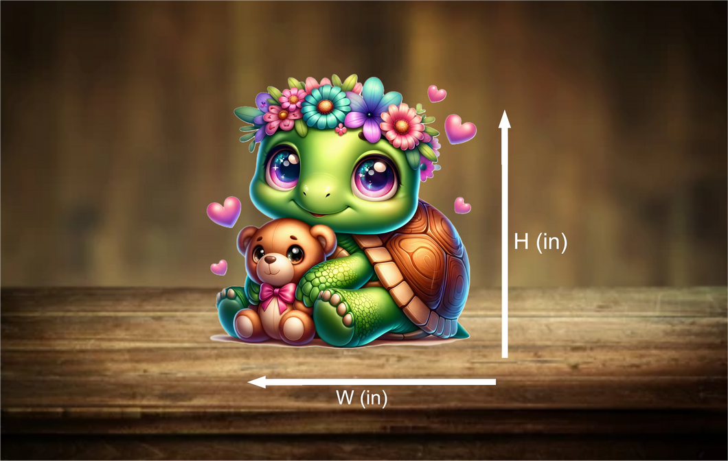 flower turtle - DTFD -14