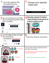 Load image into Gallery viewer, Kiss cut / Die cut stickers