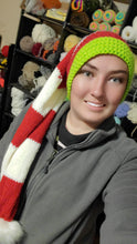 Load image into Gallery viewer, long Christmas crochet hat